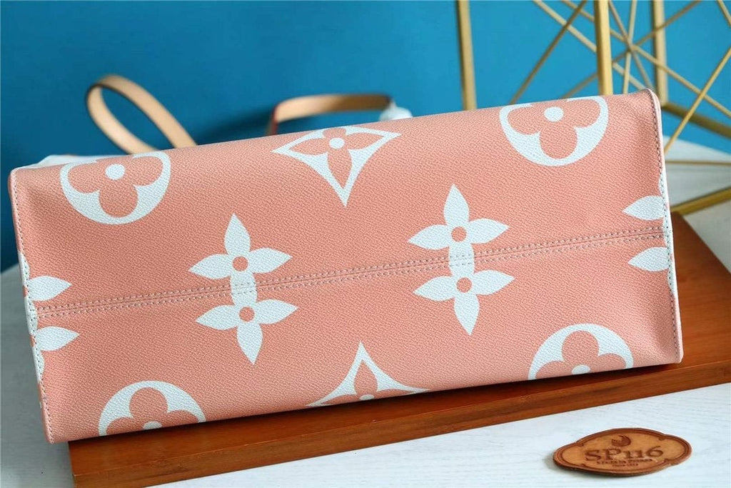 TOILE ENCOUÉE GÉANTE ONTHEGO MM BRUME GRIS MONOGRAMME