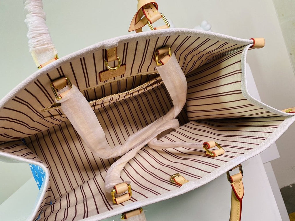 TOILE ENCOUÉE GÉANTE ONTHEGO GM 41 MONOGRAMME BLEU 