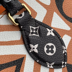 Toile géante monogramme caramel et crème CRAFTY ONTHEGO GM 41 