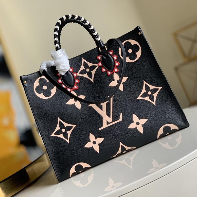 Toile monogramme noire Crafty Onthego GM 41