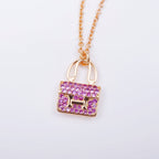 [Shinejoy]CONSTANCE PEDANT PURPLE DIAMOND NECKLACE
