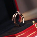 [Shinejoy]JUSTE BAGUE 2,65 MM OR ROSE DIAMANT