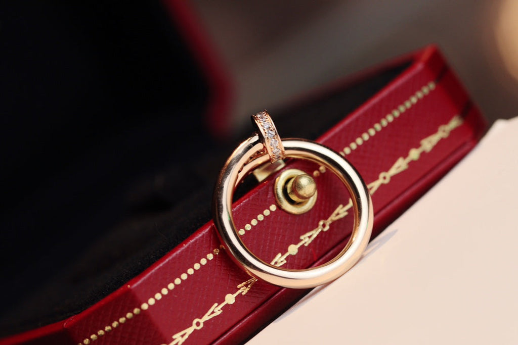 [Shinejoy]JUSTE BAGUE 2,65 MM OR ROSE DIAMANT