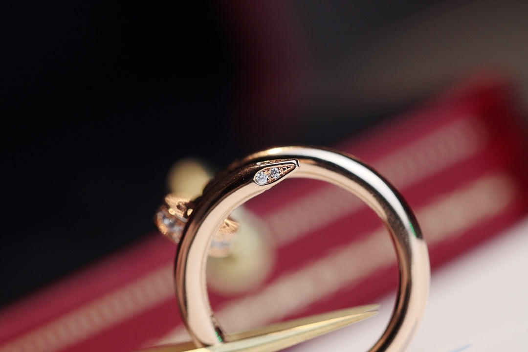 [Shinejoy]JUSTE BAGUE 2,65 MM OR ROSE DIAMANT