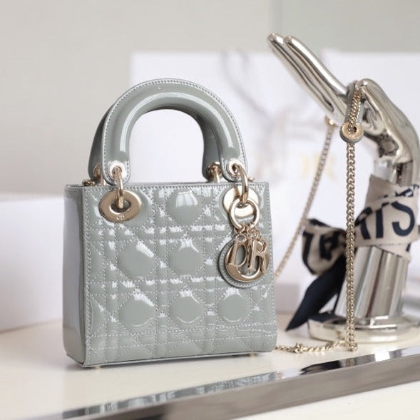 LADY 17 GRIS À MOTIF CANNAGE