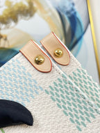 ONTHEGO 35 EN TOILE GÉANTE DAMIER PISTACHE