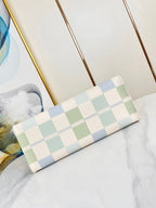 ONTHEGO 35 EN TOILE GÉANTE DAMIER PISTACHE