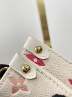 ONTHEGO BB 18 EN CUIR MONOGRAMME EMPREINTE SUNRISE AQUARELLE