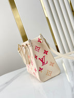 ONTHEGO BB 18 EN CUIR MONOGRAMME EMPREINTE SUNRISE AQUARELLE