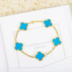 [⭐Shinejoy] COLLECTION DE BRACELETS TURQUOISE À MOTIF CLOVER 5