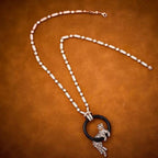 [Shinejoy jewellerys]新作 ブラック サークルパンサー フルダイヤモンドネックレス