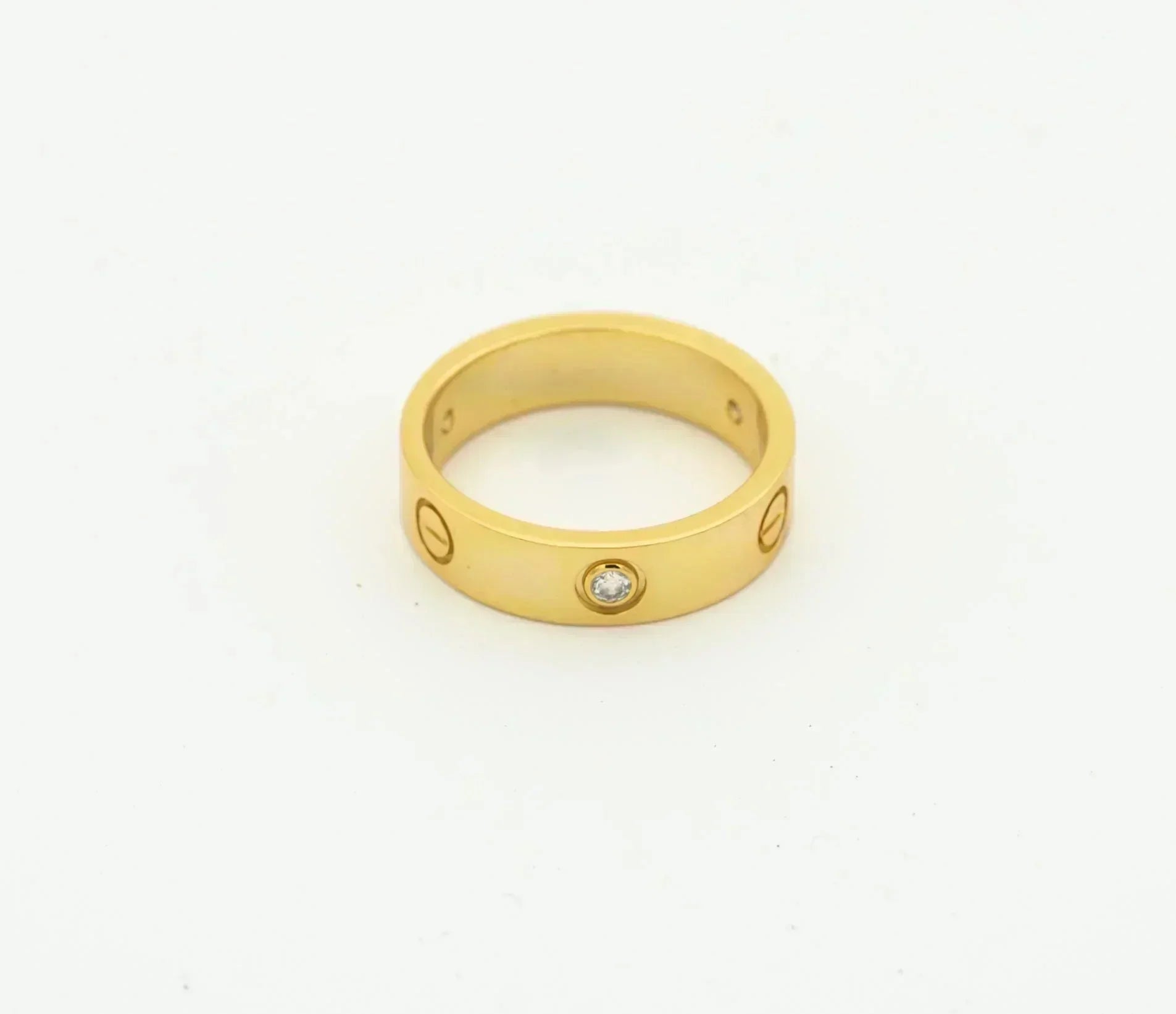 Bague d'amour [Shinejoy] 4 mm, 1 diamant, or