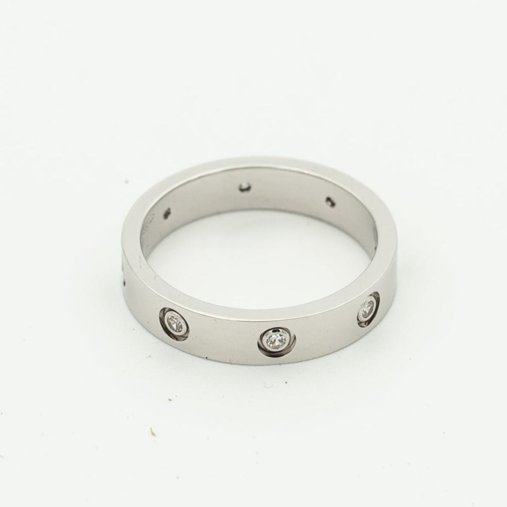 Bague d'amour [Shinejoy] 3,6 mm, 8 diamants