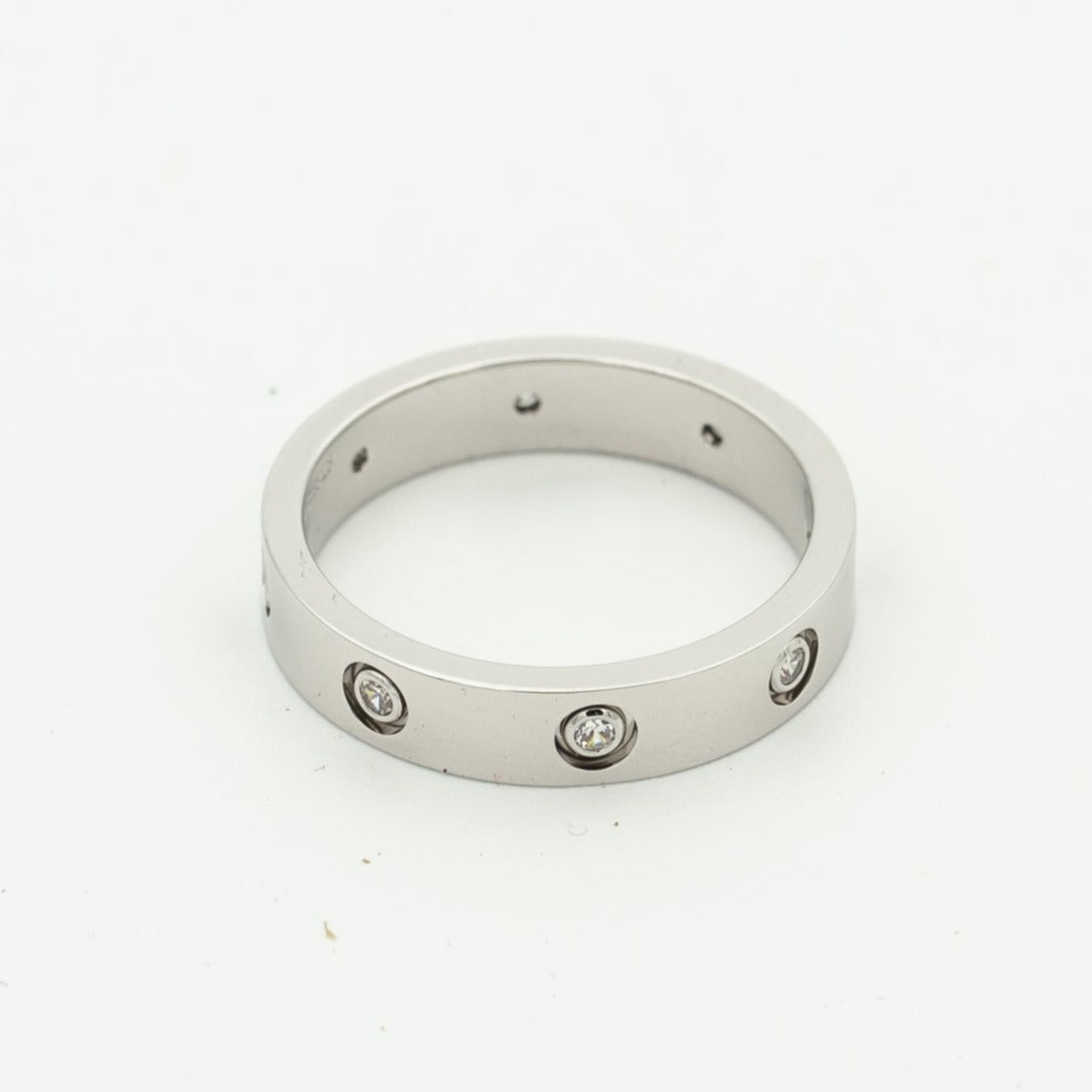 Bague d'amour [Shinejoy] 3,6 mm, 8 diamants