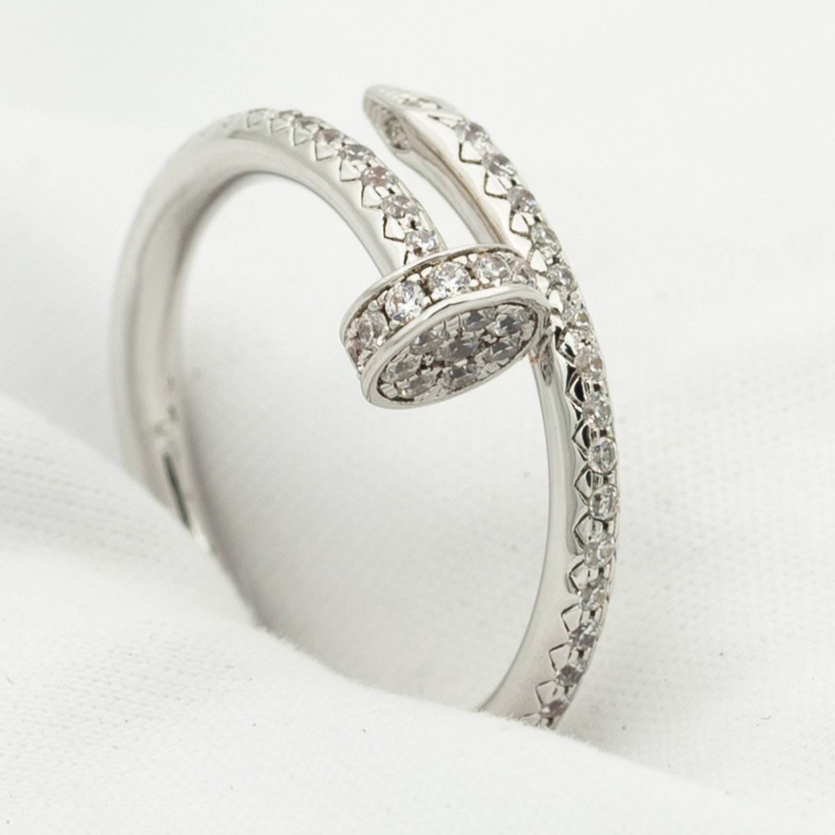 [Shinejoy]Bague Juste 1,8 mm Argent Diamants