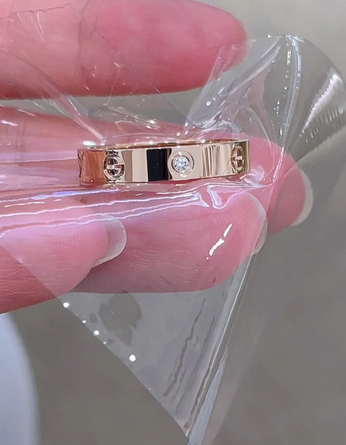 [Shinejoy] Bague Love 4 mm 1 diamant