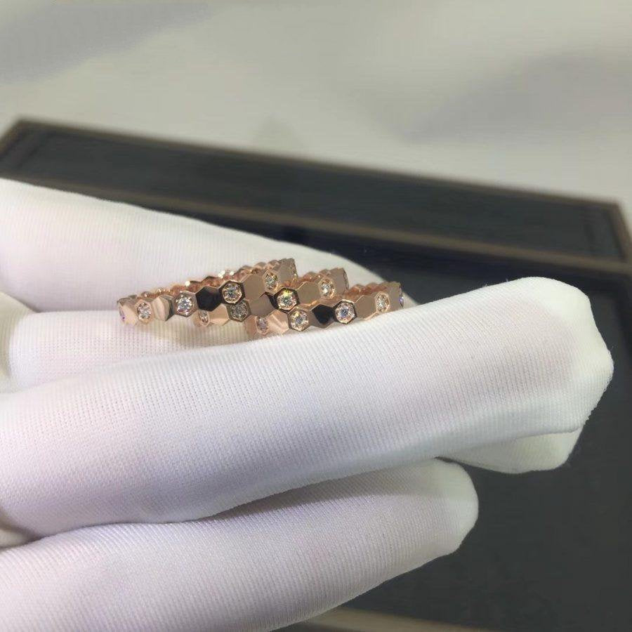 [Shinejoy]Bague BEE LOVE en or rose et diamant