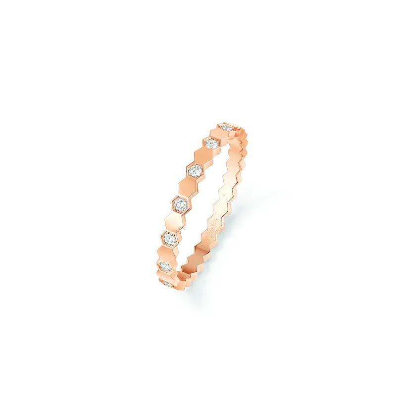 [Shinejoy]Bague BEE LOVE en or rose et diamant