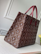 LV DEPUIS 1984 ONTHEGO GM TEXTILE MARRON