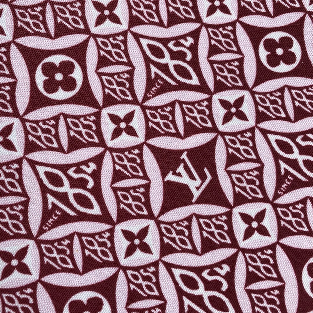 LV DEPUIS 1854 ONTHEGO GM TEXTILE ROUGE BORDEAUX