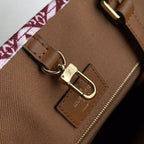 LV DEPUIS 1854 ONTHEGO GM TEXTILE ROUGE BORDEAUX