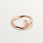 [Shinejoy]JUSTE BAGUE 2,65 MM OR ROSE DIAMANT